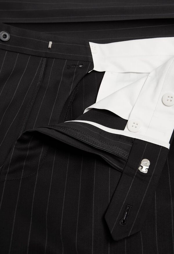 Paul Stuart Black and White Chalk Stripe Suit, image 6