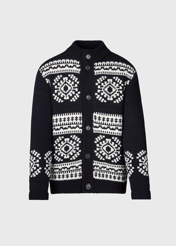 Paul Stuart Fair Isle Cardigan