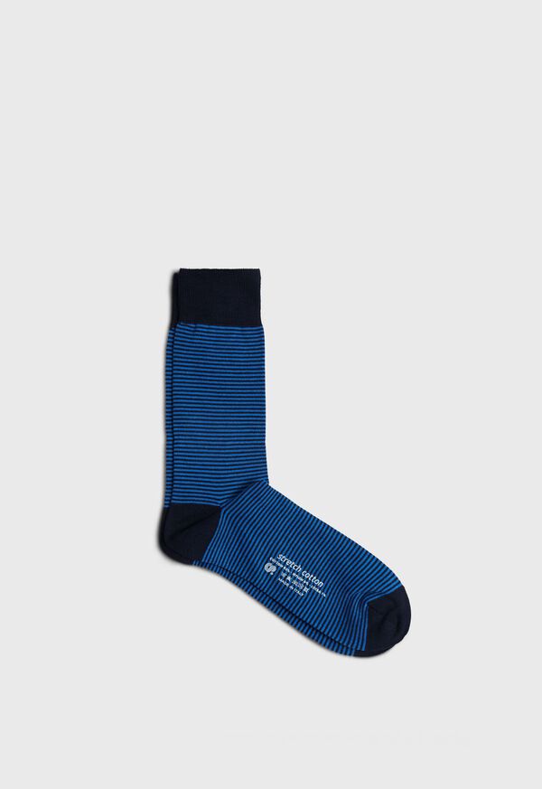 Paul Stuart Cotton Horizontal Stripe Sock, image 1
