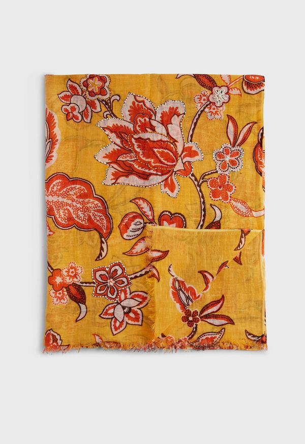 Paul Stuart Floral Print Scarf, image 1