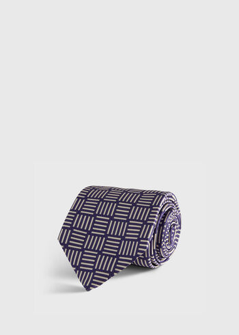 Paul Stuart Woven Silk Parquet Tie