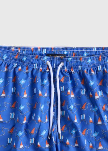 Paul Stuart Nautical Flag Swim Trunk