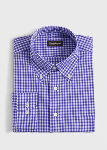 Paul Stuart Cotton Classic Gingham Sport Shirt
