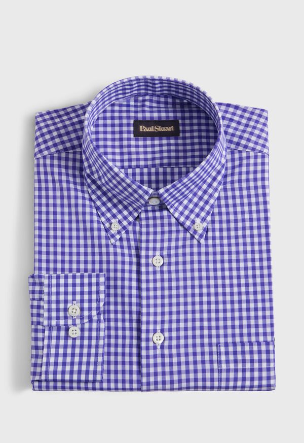 Paul Stuart Cotton Classic Gingham Sport Shirt, image 1