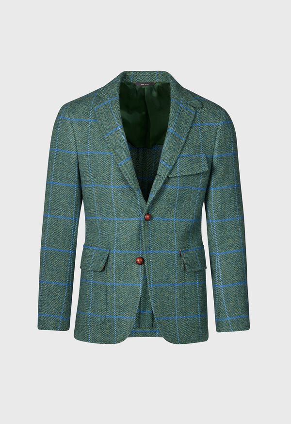Paul Stuart Tweed Jacket with Suede, image 1