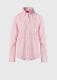 Paul Stuart Linen Solid Color Blouse, thumbnail 1
