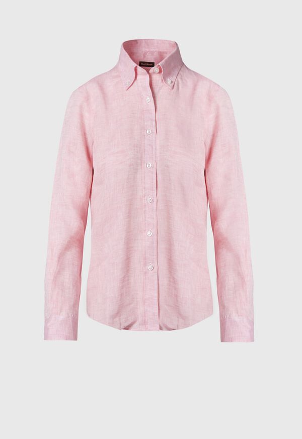 Paul Stuart Linen Solid Color Blouse, image 1