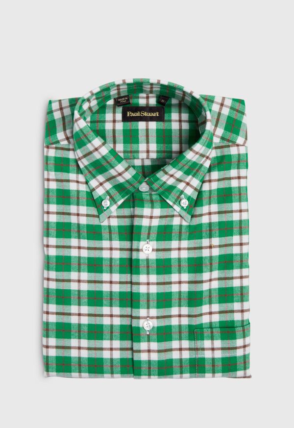 Paul Stuart Plaid Flannel Sport Shirt, image 1