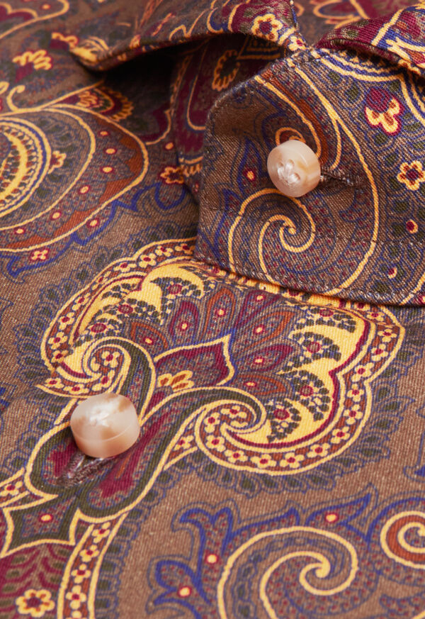 Paul Stuart Custom Paisley Print Shirt, image 2