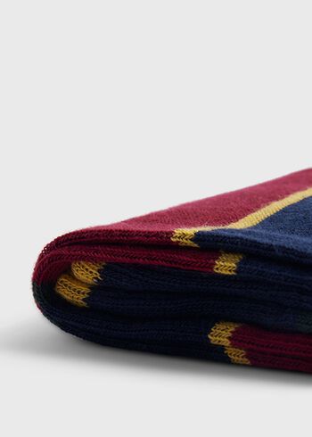 Paul Stuart Cotton Regimental Stripe Sock