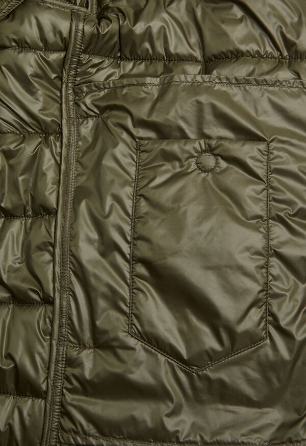 Paul Stuart Puffer Jacket With Tonal Shoulder Contrast Fabric, image 4