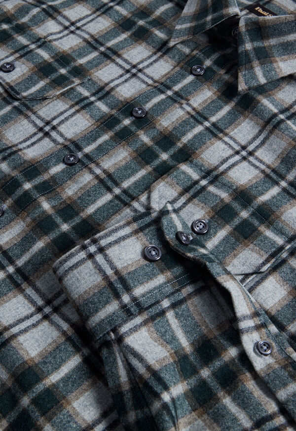 Paul Stuart Wool Plaid Overshirt, image 3