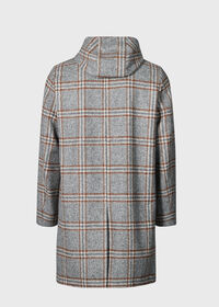 Paul Stuart Hooded Plaid Coat, thumbnail 2