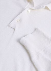 Paul Stuart Linen & Cotton Long Sleeve Polo, thumbnail 3
