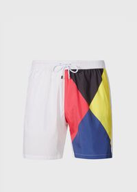 Paul Stuart Printed Flag Swim Shorts, thumbnail 1