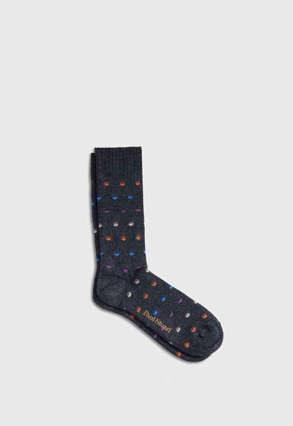 Paul Stuart Chunky Colorful Dot Sock, image 1