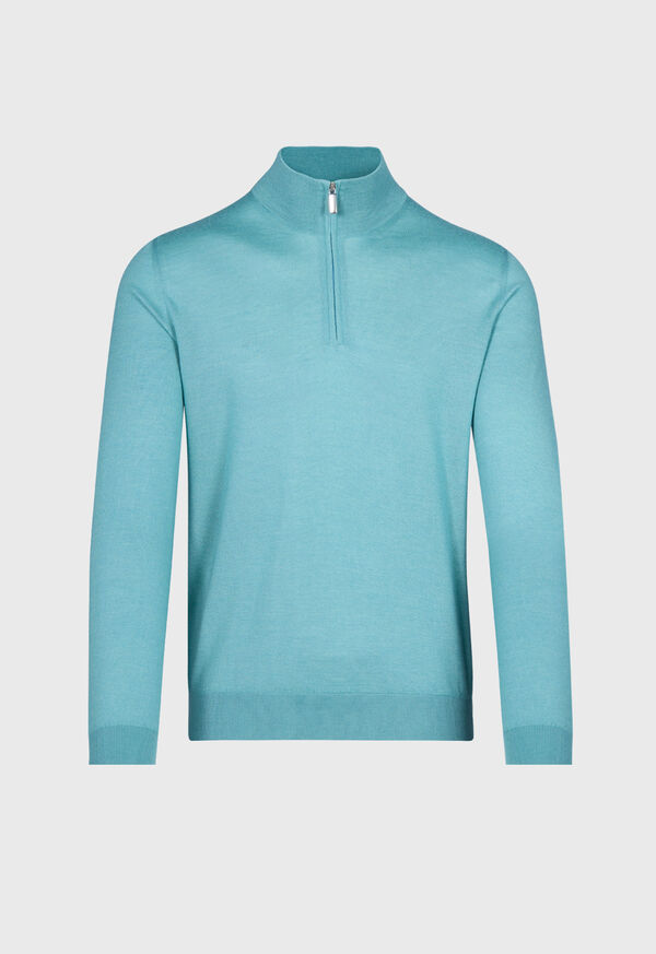 Paul Stuart Cashmere & Silk Quarter Zip&nbsp;Pullover, image 1