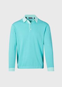 Paul Stuart Cotton Long Sleeve Polo, thumbnail 1