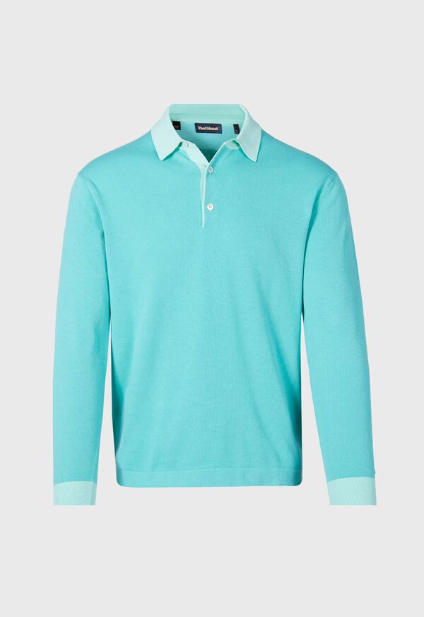 Paul Stuart Cotton Long Sleeve Polo, image 1
