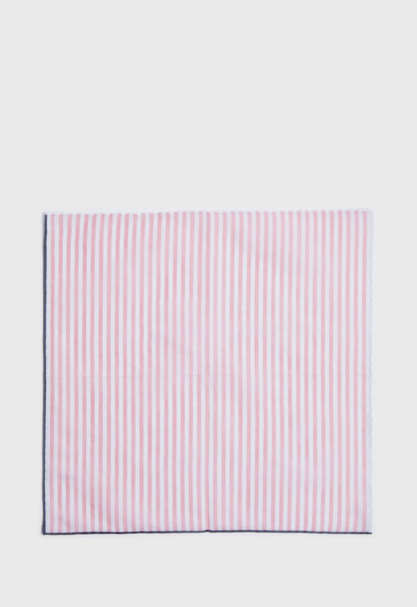 Paul Stuart Wide Bengal Stripe Pocket Square, image 2