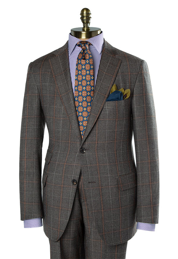 Paul Stuart Wool Plaid Suit, image 1
