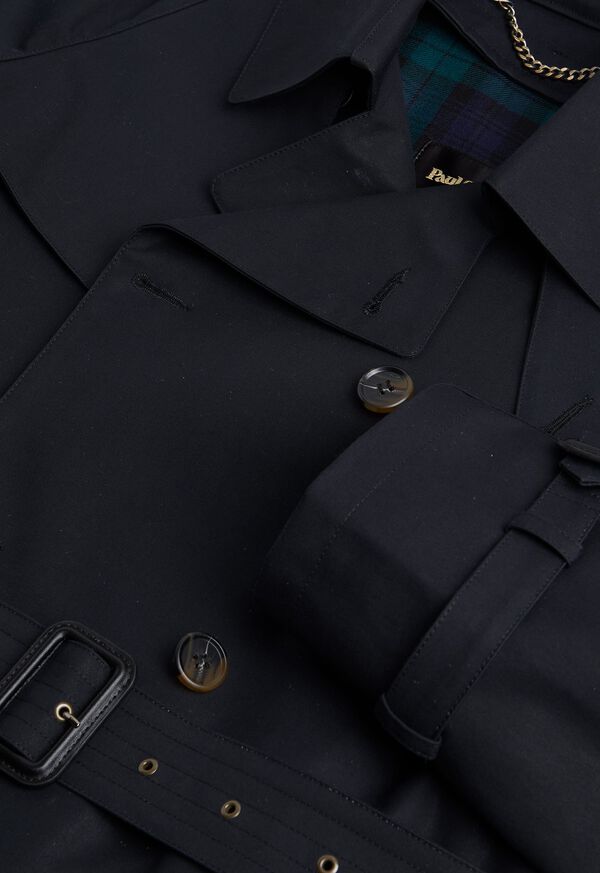 Paul Stuart Double Breasted Trench Coat, image 4