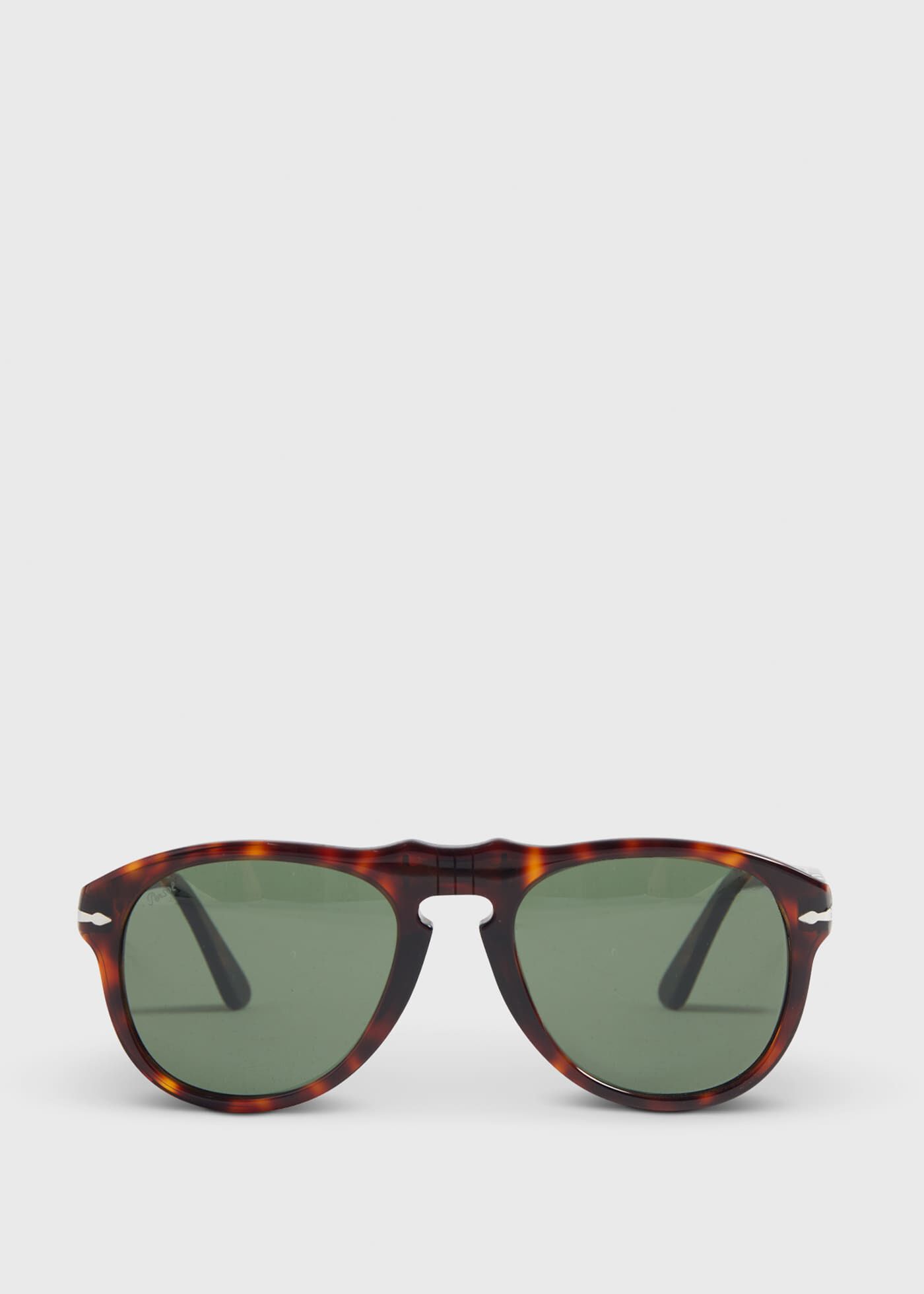 Persol 649 Havana with Crystal Green Lens