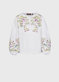 Paul Stuart Embroidered Blouse, thumbnail 1