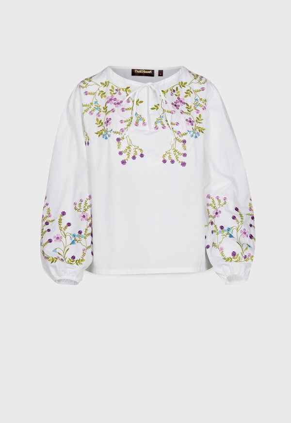 Paul Stuart Embroidered Blouse, image 1