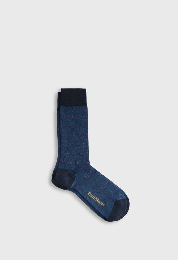 Paul Stuart Oxford Dot Sock, image 1