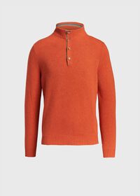 Paul Stuart Button Mock Neck Sweater, thumbnail 3