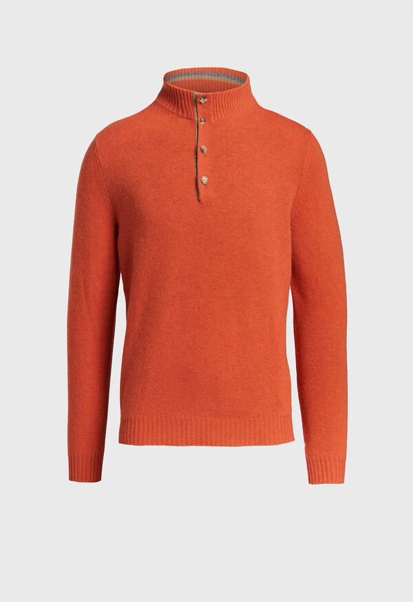 Paul Stuart Button Mock Neck Sweater, image 3