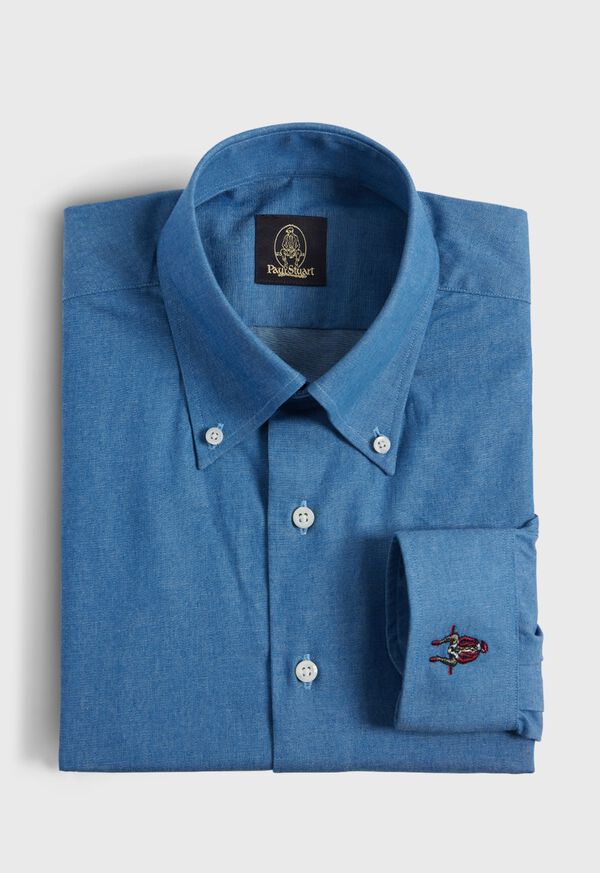 Paul Stuart Cotton Washed Denim Sport Shirt, image 1