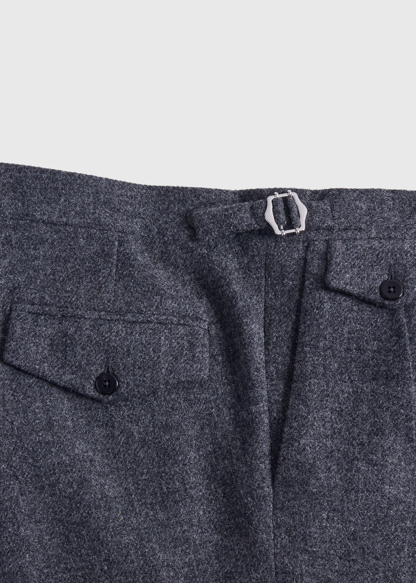 Shetland Wool French Pleat Trouser