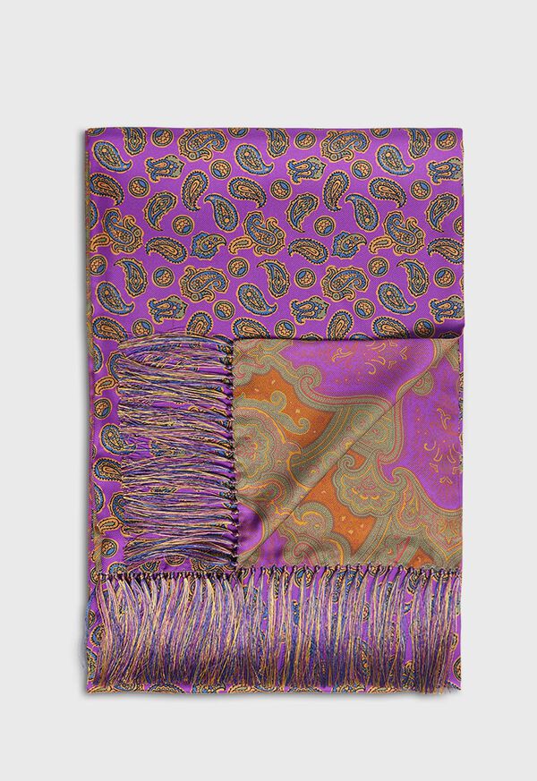 Paul Stuart Paisley Silk Scarf