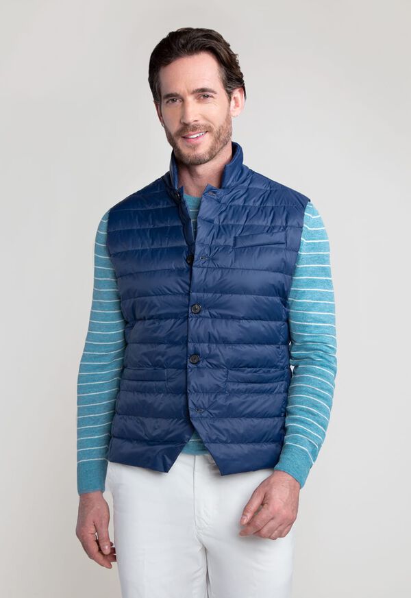 Paul Stuart Lightweight Microfiber Button Vest, image 1