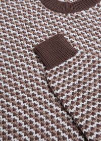 Paul Stuart Brown Fancy Weave Sweater, thumbnail 2