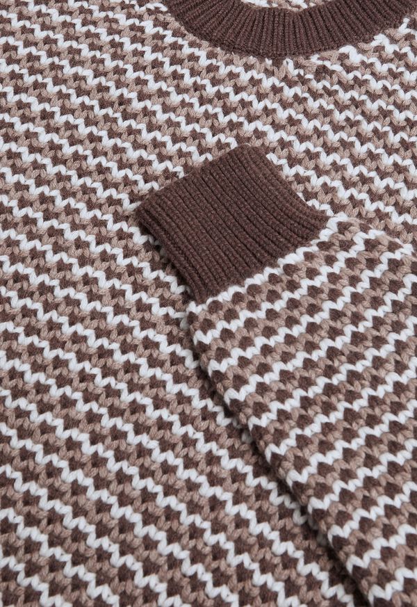 Paul Stuart Brown Fancy Weave Sweater, image 2