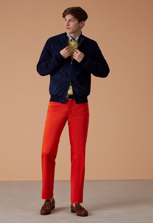 Paul Stuart Suede and Jersey Bomber Jacket, image 2