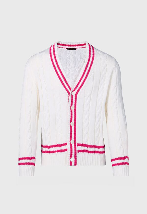 Paul Stuart Cotton Tennis Cardigan, image 1