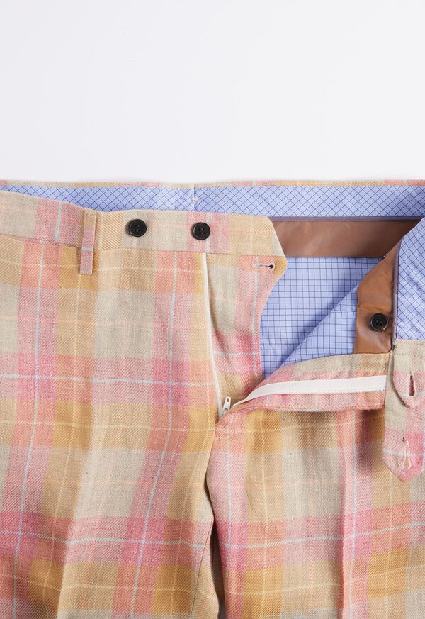 Paul Stuart Linen & Cotton Plaid Trousers, image 3