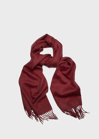 Paul Stuart Cashmere Solid Color Scarf with Embroidered Logo, thumbnail 45
