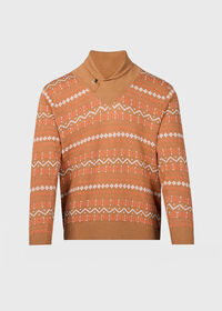 Paul Stuart Linen & Cotton Fairisle Sweater, thumbnail 1