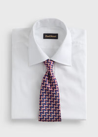 Paul Stuart Woven Silk Basketweave Tie, thumbnail 2