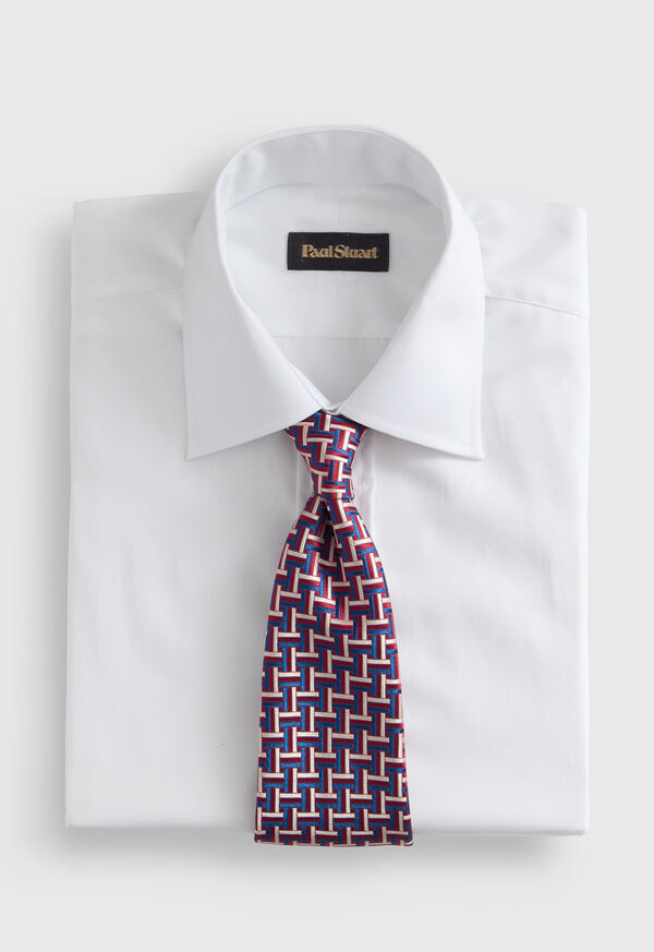 Paul Stuart Woven Silk Basketweave Tie, image 2
