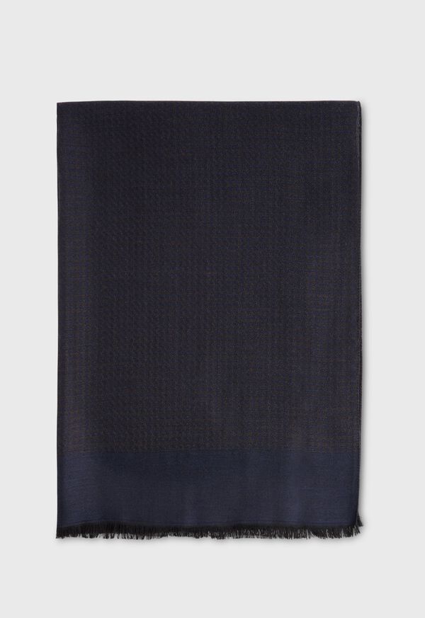 Paul Stuart Two Tone Houndstooth Scarf, image 1