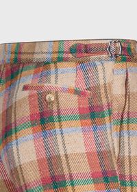 Paul Stuart Linen Plaid Bermuda Short, thumbnail 3