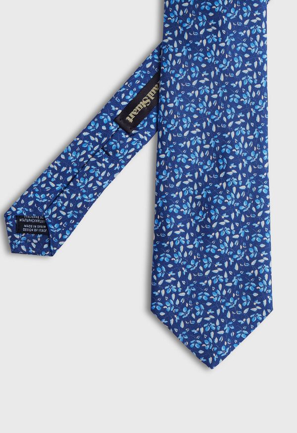 Paul Stuart Printed Silk Small Floral Tie, image 1