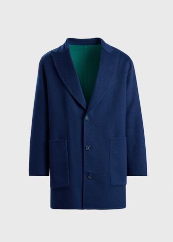 Paul Stuart Reversible Double Face Cashmere Overcoat