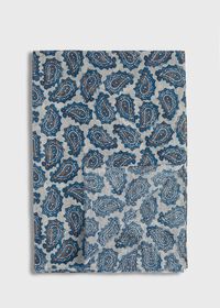 Paul Stuart Cotton & Linen Paisley Print Scarf, thumbnail 1